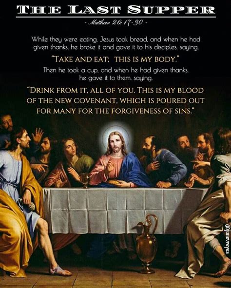 bible verses about the last supper kjv